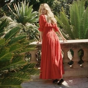 Doen Sol Dress in Tomato